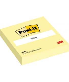 Post-It Bloc de 200 Notas Adhesivas Reposicionables - Forma Cuadrada - 101x101mm - Color Amarillo Claro