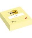Post-It Bloc de 300 Notas Adhesivas Reposicionables - Forma Cuadrada - 101x101mm - Color Amarillo Claro