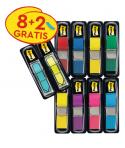 Post-It Index Pack de 10 Dispensadores con 35 Marcadores de Indice Reposicionables - Forma Rectangular - Colores Surtidos