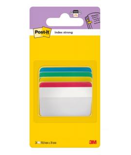 Post-It Index Dispensador con 24 Marcadores Reposicionables - Forma Rectangular - Colores Surtidos