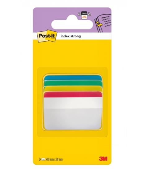 Post-It Index Dispensador con 24 Marcadores Reposicionables - Forma Rectangular - Colores Surtidos