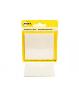Post-It Bloc de 36 Notas Transparentes - Forma Cuadrada - 73x73mm - Color Transparente