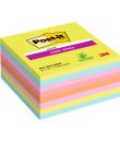 Post-It Super Sticky Pack de 8 Blocs de 45 Notas Adhesivas Reposicionables - 76x76mm - 100% PEFC - Colores Surtidos