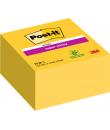 Post-It Super Sticky Cubo de 350 Notas Adhesivas Reposicionables - 76x76mm - 100% PEFC - Color Amarillo