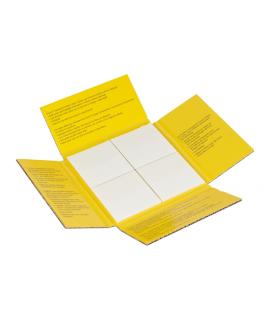 Post-It Pack de 12 Blocs de 36 Notas Transparentes - Forma Cuadrada - Color Transparente