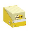 Post-It Bloc de 100 Z-Notas Adhesivas Reposicionables - Forma Cuadrada - 76x76mm - Color Amarillo Claro