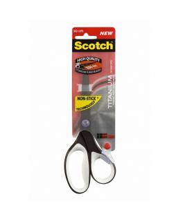 Scotch Tijeras de Titanio - 20cm - Antiadherentes - Color Blanco/Negro