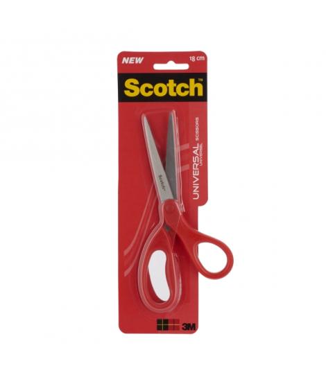 Scotch Tijeras Universales - 18cm - Color Rojo