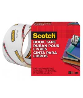 Scotch Cinta Adhesiva para Reparacion de Libros - 50.8mm x 13.7m - Color Transparente