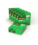 Scotch Magic Pack de 6 Cintas Adhesivas Invisible - 19mm x 33m - Color Transparente