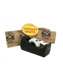 Scotch Magic Pack de 14 Cintas Adhesivas - 66% Adhesivo Vegetal - 19mm x 33m - Promocion Dispensador Gratis - Color Negro