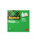 Scotch Magic Cinta Adhesiva Invisible - 12mm x 33m - Color Transparente