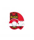 Scotch Crystal Cinta Adhesiva - 12mm x 10m - Incluye Dispensador - Color Transparente