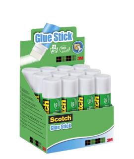 Scotch Expositor de 12&nbsp;Barras de Pegamento Adhesivo Solido de 40gr - Color Transparente