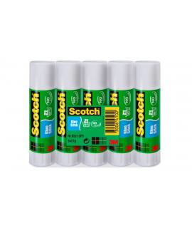 Scotch Pack de 5 Pegamentos en Barra Adhesivo Solido - 21gr por Unidad - Color Transparente
