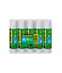 Scotch Pack de 5 Pegamentos en Barra Adhesivo Solido - 21gr por Unidad - Color Transparente