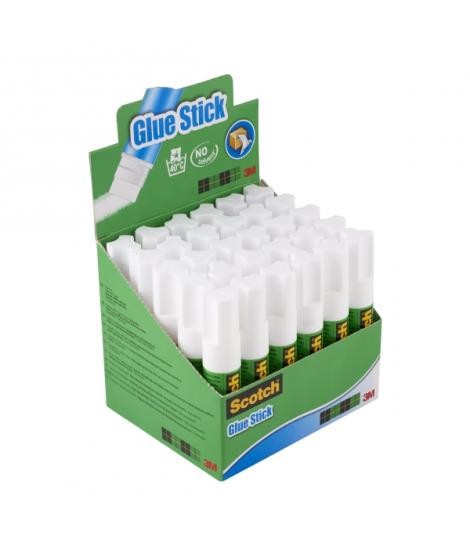 Scotch Expositor de 30&nbsp;Barras de Pegamento Adhesivo Solido 8gr - Color Transparente