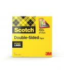 Scotch Cinta Adhesiva de Doble Cara - 12mm x 33m - Color Transparente