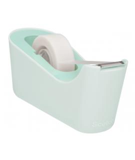 Scotch Dispensador de Cinta Adhesiva - para Cintas de hasta 19mm x 33m - Incluye Cinta Adhesiva - Color Menta