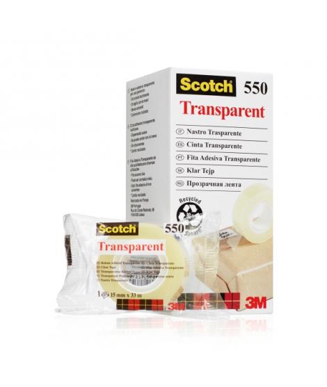 Scotch Pack de 10 Cintas Adhesivas - 15mm x 33m - Color Transparente