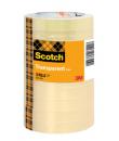Scotch Pack de 10 Cintas Adhesivas - 15mm x 66m - Color Transparente