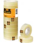 Scotch Pack de 10 Cintas Adhesivas - 15mm x 33m - Color Transparente