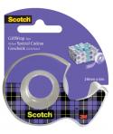 Scotch Giftwrap Cinta Adhesiva Satinada - 19mm x 6m - Especial para Envolver Regalos - Incluye Dispensador - Color Transparente