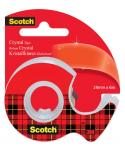 Scotch Crystal Cinta Adhesiva - Incluye Dispensador - 19mm x 6m - Color Transparente