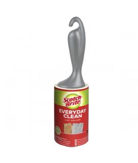 Scotch-Brite Everyday Clean Rodillo Quitapelusas Adhesivo - 56 Hojas - Color Negro