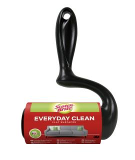 Scotch-Brite Everyday Clean Rodillo Quitapelusas Adhesivo - 56 Hojas - Color Negro
