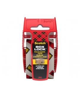 Scotch Box Lock Precinto de Embalaje - 48mm x 20.3m - Incluye Dispensador - Color Transparente