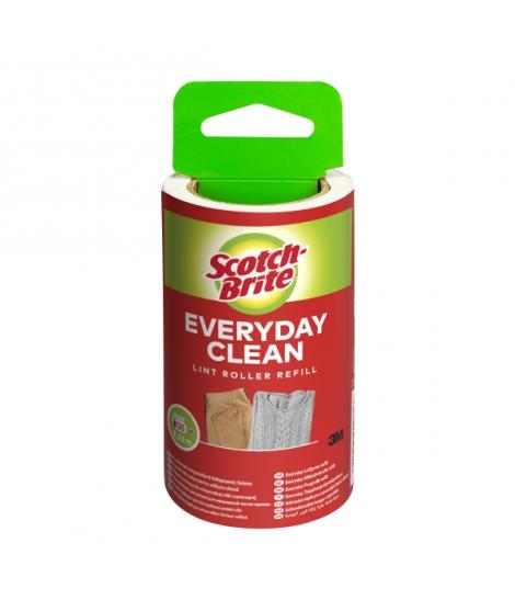 Scotch-Brite Everyday Clean Recambio para Rodillo Quitapelusas Adhesivo - 30 Hojas - Color Blanco