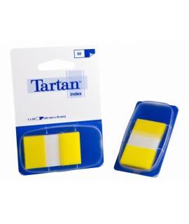Tartan Pack de 12 Dispensadores de 50 Marcadores Reposicionables - 25x43mm - Color Amarillo
