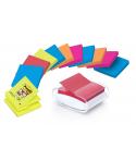Post-It Super Sticky Dispensador con 12 Blocs de 90 Z-Notas - Dispensador Pro - Forma Cuadrada - 76x76mm - Color Blanco