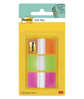Post-It Index Dispensador con 60 Marcadores de Indice Reposicionables - Forma Rectangular - Colores Surtidos