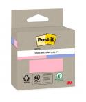 Post-It Pack de 2 Blocs de 100 Notas Adhesivas Recicladas - Forma Cuadrada - Colores Surtidos
