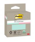 Post-It Pack de 2 Blocs de 100 Notas Adhesivas Recicladas - Forma Cuadrada - Colores Surtidos