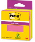 Post-It Super Sticky Pack de 3 Blocs de 45 Notas Adhesivas Reposicionables - 76x76mm - 100% PEFC - Colores Surtidos