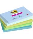 Post-It Super Sticky Pack de 5 Blocs de 90 Notas Adhesivas Reposicionables - Forma Rectangular - 127x76mm - Colores Surtidos