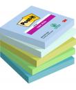 Post-It Super Sticky Pack de 5 Blocs de 90 Notas Adhesivas Reposicionables - Forma Cuadrada - 76x76mm - Colores Surtidos