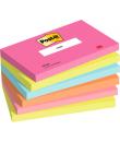 Post-It Pack de 6 Blocs de 100 Notas Adhesivas Reposicionables - Forma Rectangular - 127x76mm - Colores Surtidos