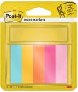 Post-It Pack de 5 Blocs de 50 Marcadores Reposicionables - Forma Rectangular - Colores Surtidos