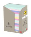Post-It Pack de 16 Blocs de 100 Notas Adhesivas Recicladas - Forma Rectangular - 127x76mm - Colores Surtidos