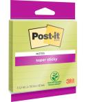 Post-It Super Sticky Bloc de 45 Notas Adhesivas Reposicionables - Forma Cuadrada - 101x101mm - Color Verde
