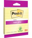 Post-It Super Sticky Bloc de 45 Notas Adhesivas Reposicionables - Forma Cuadrada - 101x101mm - Color Amarillo Claro