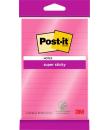 Post-It Super Sticky Bloc de 45 Notas Adhesivas Reposicionables - Forma Rectangular - 101x152mm - Color Rosa