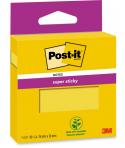 Post-It Super Sticky Bloc de 90 Notas Adhesivas Reposicionables - 76x76mm - 100% PEFC - Color Amarillo