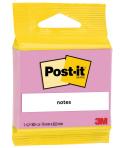 Post-It Bloc de 100 Notas Adhesivas Reposicionables - Forma Rectangular - 63.5x76mm - Color Rosa