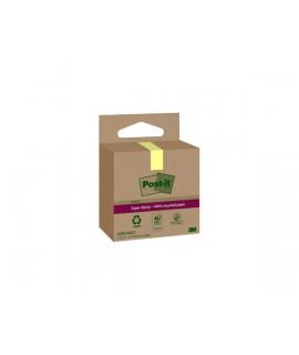 Post-It Super Sticky Pack de 3 Blocs de 70 Notas Adhesivas Recicladas - Forma Cuadrada - 47.6x47.6mm - Color Amarillo Claro