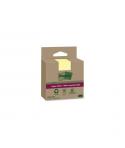 Post-It Super Sticky Pack de 3 Blocs de 70 Notas Adhesivas Recicladas - Forma Cuadrada - 76x76mm - Color Amarillo Claro